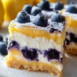 BLUEBERRY LEMON CREAM DESSERT BARS: A Must-Try Delight! First Image First Image