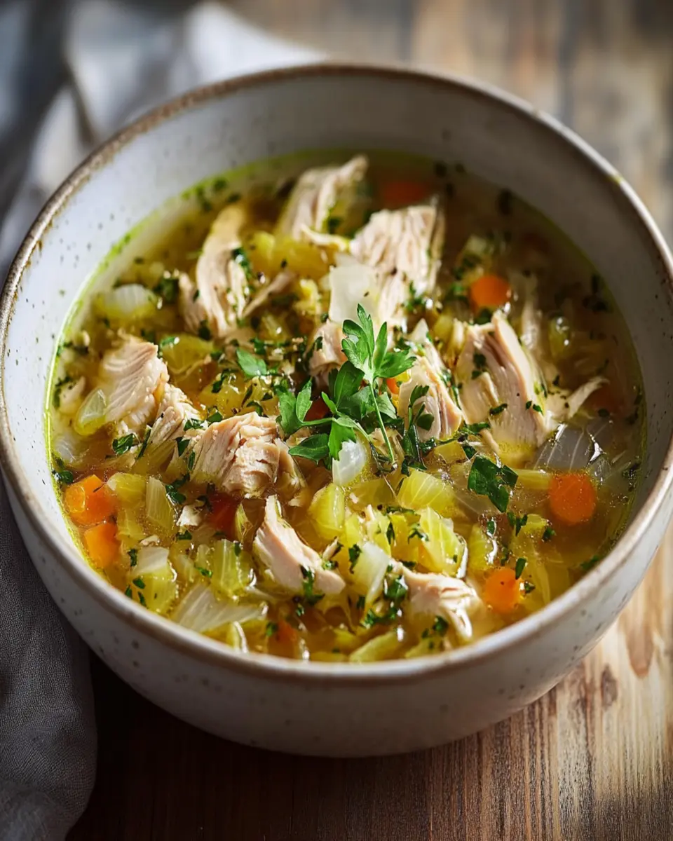 Savory Chicken and Cabbage Soup First Image First Image