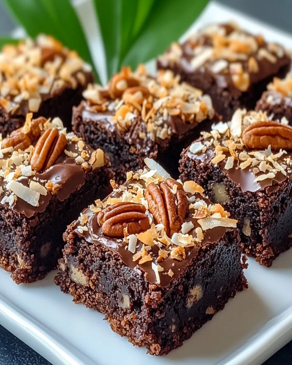 TOASTED COCONUT PECAN BROWNIES that Delight Every Bite! First Image First Image