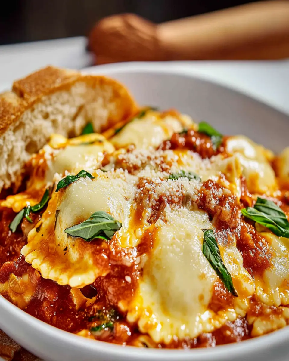 Easy Baked Cheesy Ravioli First Image First Image