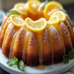 GOLDEN GLAZED LEMON BUNDT CAKE: A Zesty Delight Awaits! First Image First Image