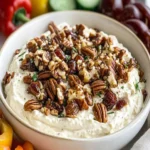 Whipped Goat Cheese Dip with Pecan Date Topping First Image First Image