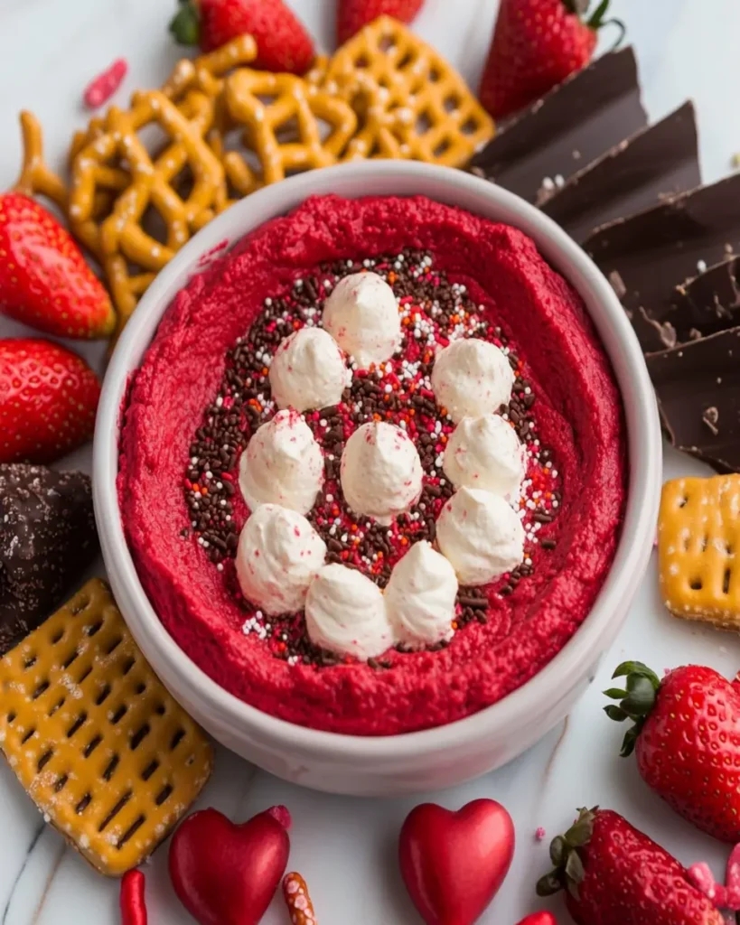Red Velvet Cheesecake Dip First Image First Image
