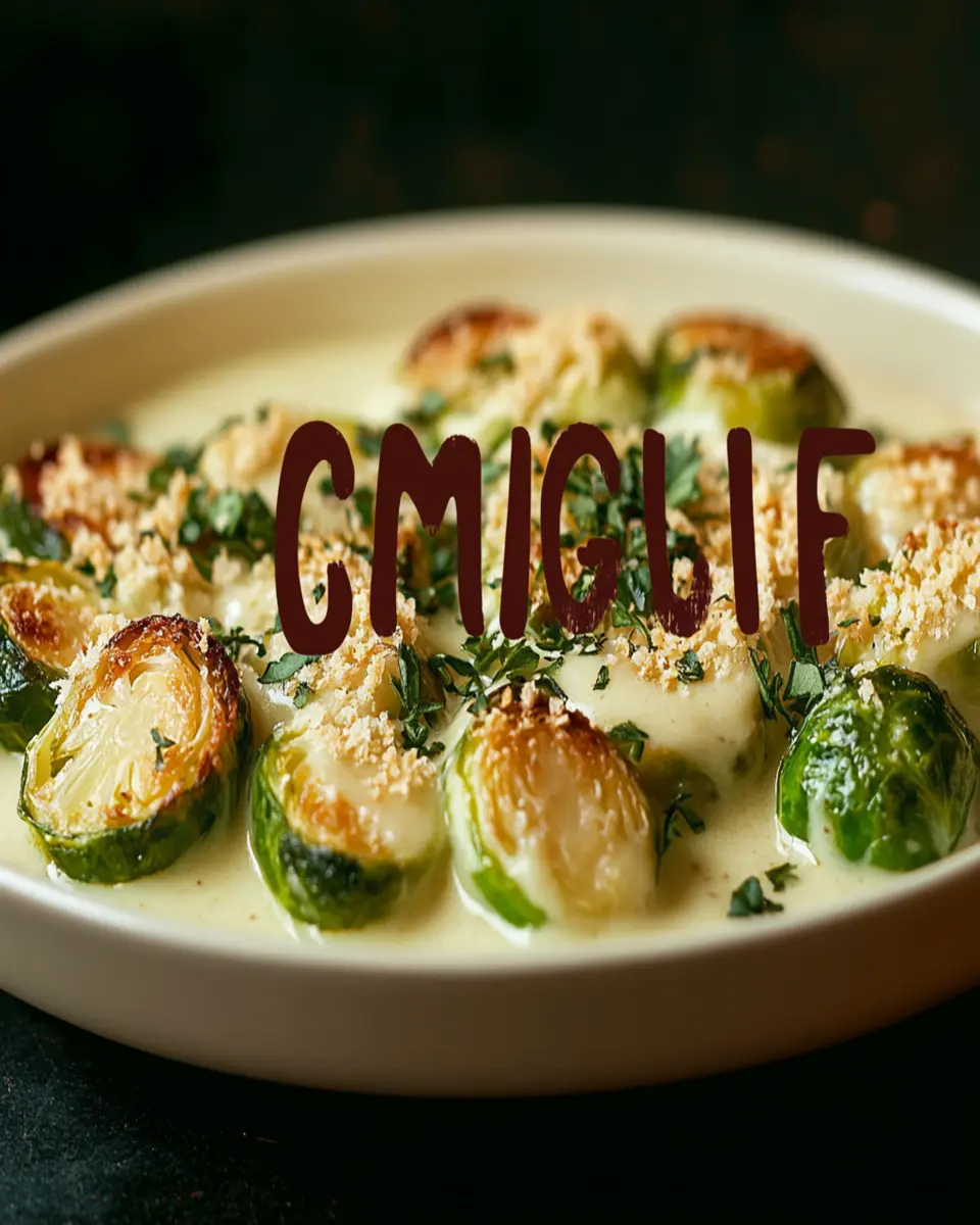 Garlicky Creamy Brussels Sprouts Au Gratin Recipe First Image First Image