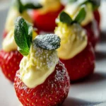 Irresistible Lemon Cream Stuffed Strawberries Recipe First Image First Image