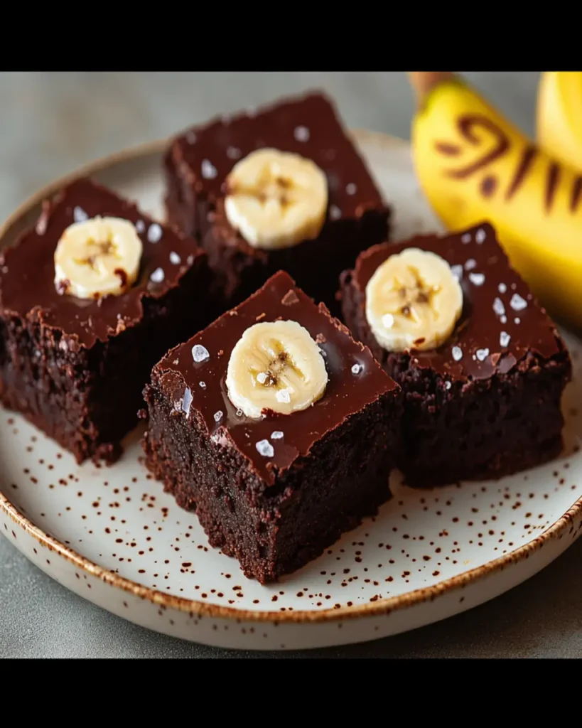 Fudgy Banana Bread Brownies Recipe First Image First Image