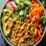 Ground Turkey Power Bowls With Peanut Sauce First Image First Image